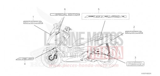 MARQUE/EMBLEME NSS125ADM de 2021